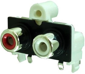 156-4220-E, RCA Phono Connectors RCA Phono Jack Red, White