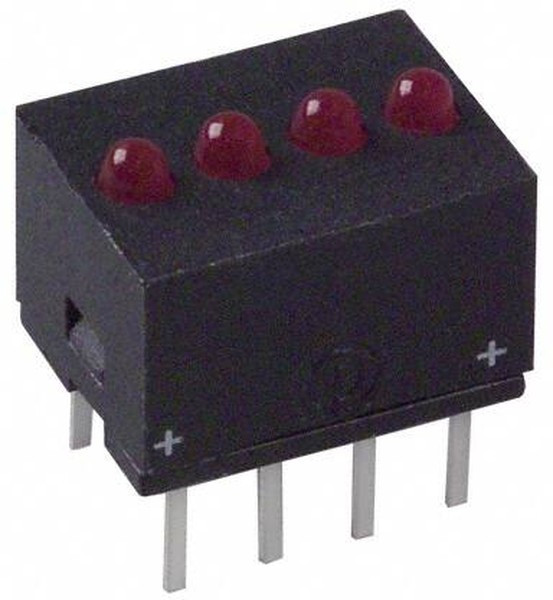 555-5003F, LED Circuit Board Indicators RED DIFFUSED LEAD-FREE