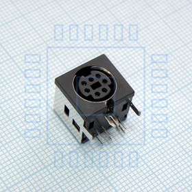 L-KLS1-285LA-07-B, (MDN-7J), розетка на печатную плату 7 pin, металлическая