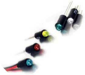 559-5601-007F, LED Panel Mount Indicators LED SNAPIN PAN IND