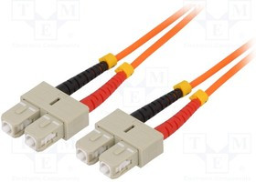LOG-FP2SC01, Световодный патч-корд, OM2, SC/UPC,с обеих сторон, 1м, LSZH