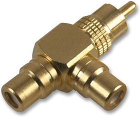 PS000097, Сквозной адаптер RCA, Штекер RCA / Phono, Гнездо RCA / Phono x 2