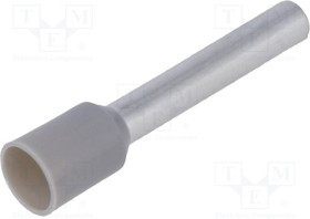 TUL-RI-04018, Втулочный; изолированный; медь; Изоляция: полиамид; 4мм2