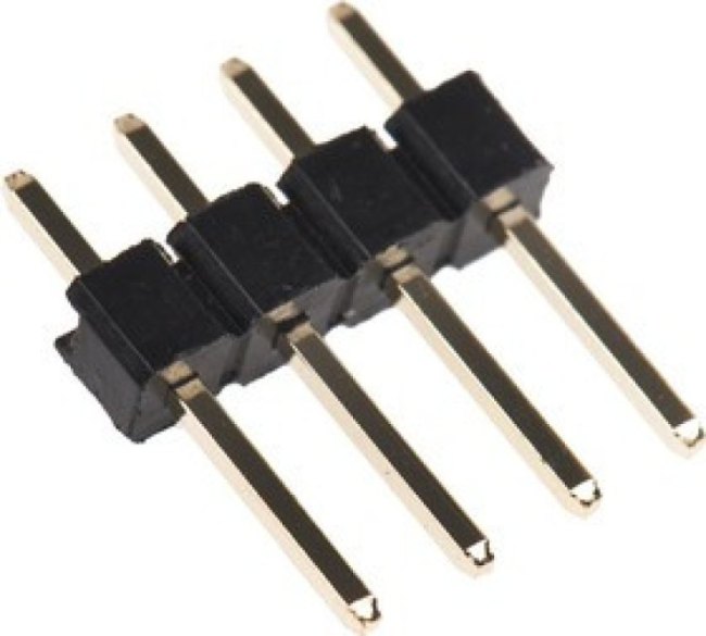 M20-9990445, M20 Series Straight Through Hole Pin Header, 4 Contact(s), 2.54mm Pitch, 1 Row(s), Unshrouded