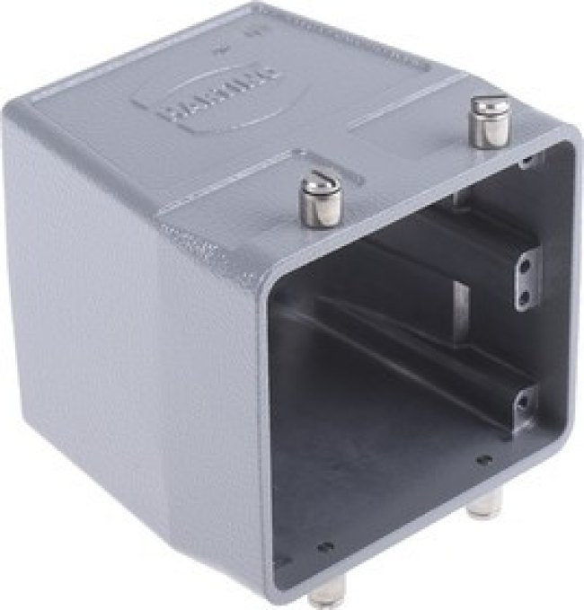 19300320428, Heavy Duty Power Connectors METAL HOOD HAN 32B 2 LVR LCKING