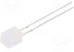 OSG5DA3761B-12V, LED; 3mm; green; 2180?3000mcd; 60°; Front: convex; 15V; No.of term: 2