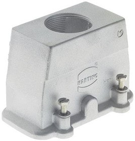 19620060442, Heavy Duty Power Connectors METAL HOOD HAN 6B SCRW LCKING