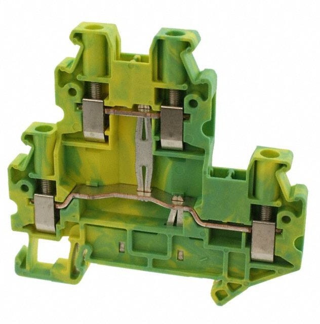 3044759, DIN Rail Terminal Blocks UTTB 4-PE GRN/YELLOW DBL LEVEL 3044759, DIN Rail Terminal Blocks UTTB 4-PE GRN/YELLOW DBL LEVEL