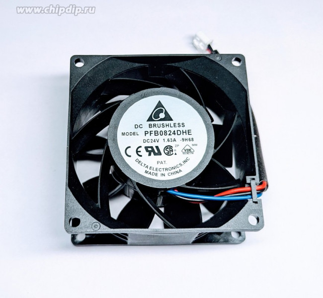 Вентилятор Delta Electronics PFB0824DHE DC 24v 1.63A 3pin 80x38