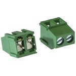 KLS2-128I-5.00-02P-4S (DG500-5.0-02P), Клеммник винтовой, 2 контакта, шаг 5.0 мм