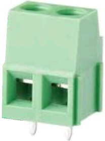 KLS2-128I-5.00-02P-4S (DG500-5.0-02P), Клеммник винтовой, 2 контакта, шаг 5.0 мм