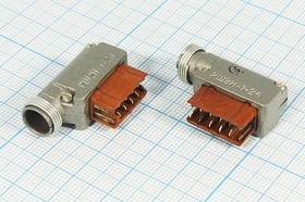 Разъем Прямоугольный соединитель вилка, контакты 12C, на кабель, угловой, РШ2Н-1-24