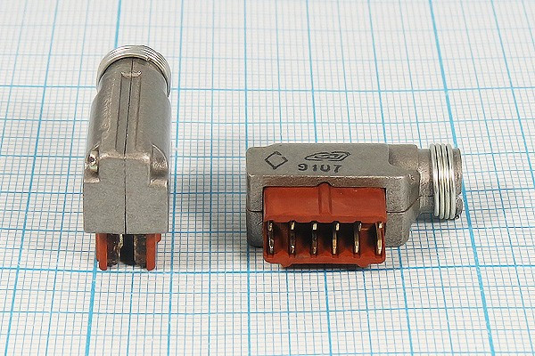 Разъем Прямоугольный соединитель вилка, контакты 12C, на кабель, угловой, РШ2Н-1-24