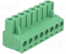 2EDGK-5.0-08P-14, Клеммник, 8-контактный 5мм, угловой