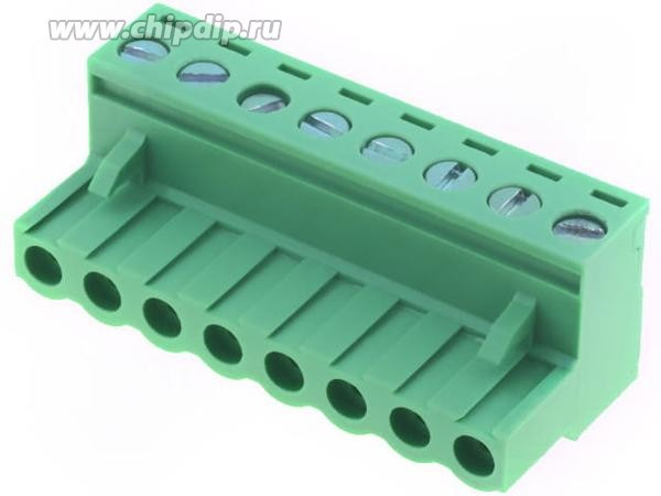 2EDGK-5.0-08P-14, Клеммник, 8-контактный 5мм, угловой