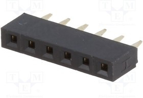 ZL305-06, Гнездо, IDC, "мама", PIN 6, прямой, 2,54мм, THT, 1x6, позолота, 3А ZL305-06, Гнездо, IDC, "мама", PIN 6, прямой, 2,54мм, THT, 1x6, позолота, 3А