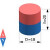 Неодимовый магнит пруток 18х20 мм, N42