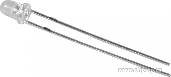 FYL-3014UWC1A, LED; 3mm; white cold; 8000?15000mcd; 30°; Front: convex; 2.8?3.6V