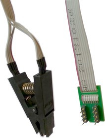 DIP8-SOIC8 TEST CLIP, Адаптер для внутрисхемного программирования микросхем памяти и микроконтроллеров в корпусе SOIC-8
