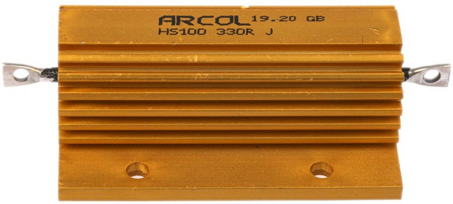 HS100 330R J, 330 100W Wire Wound Chassis Mount Resistor HS100 330R J ±5%