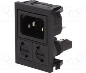 BZV03/Z0000/04, IEC Connector, Inlet, C14, 250V, 2 Pole - Non-Illuminated BZV03/Z0000/04, IEC Connector, Inlet, C14, 250V, 2 Pole - Non-Illuminated