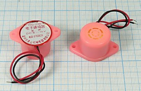 Излучатель звука пьезоэлектрический со встроенным генератором (6~15)В, 23x19мм, згп 23x19m38\ 6~15\\