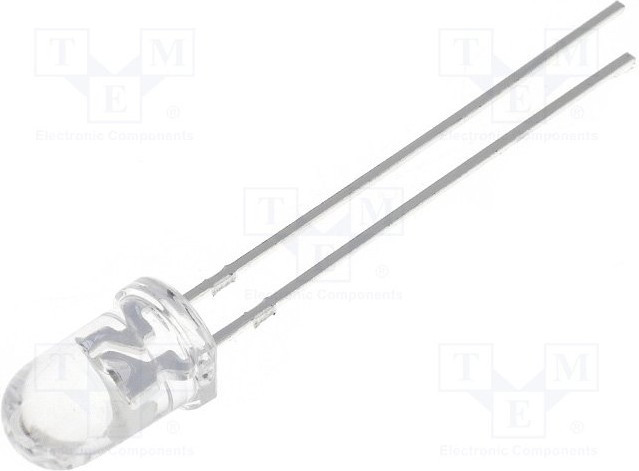 OSR5JA5111A-1MA, LED; 5mm; red; 220?330mcd; 15°; Front: convex; 1.6?2.3V