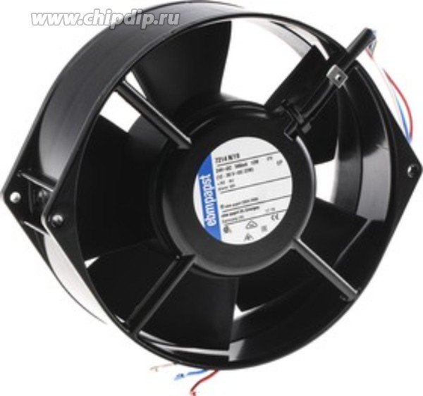 7214N/19, 7200 N Series Axial Fan, 24 V dc, DC Operation, 360m³/h, 12W, 150 x 55mm