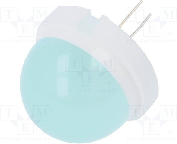 CQL-436-2, LED; 20mm; green; 650?2800mcd; 120°; Front: convex; 5.6?6.5V