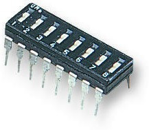 NDIR08ST, DIP Switches / SIP Switches 1/2 Pitch DIP Switch