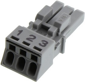 890-243, TERMINAL BLOCK, PLUGGABLE, 3POS, 16AWG