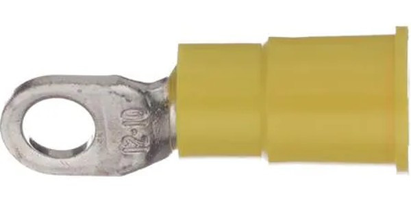 13-8S-P, Terminals VNYL INS BT RNG TERM 12-10G .135B.ID 8ST