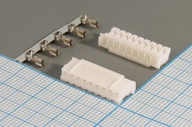 Гнездо питания HB, 9 контактов, шаг 2.0, на кабель, HB-09 конт[21]; №9719 гн пит HB\1x 9\P2,0\каб\\HB-09 конт[21]