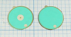 Пьезодиафрагма с двумя керамическими элементами и защитой от окисления,32x0.46мм; 2-х ст пб 32x0,46\