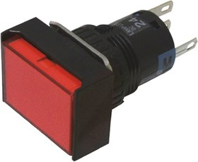 AL6H-M24P-R, Pushbutton Switches 16mm Pushbutton Illuminated