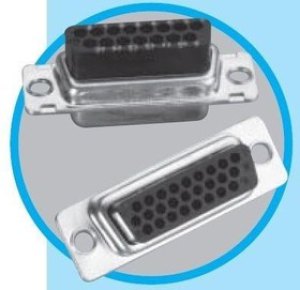 L777HRA26P, D-Sub High Density Connectors 26P Sz A Plug Hsng Pin Tinned Shell