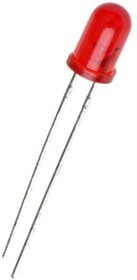 L-7113ID-5V (L-53ID-5V), Светодиод красный 60° d=5мм 30мКд 625нМ 5VDC