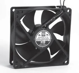 OD9225-24HB02A, DC Fans DC Fan, 92x92x25mm, 24VDC, 53CFM, Ball, Lead Wires, Alarm Output Open Collector