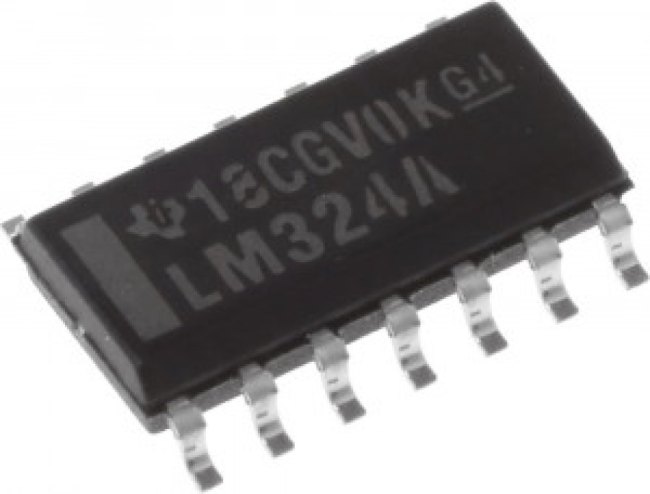 LM324AD, Operational Amplifiers - Op Amps Quad General