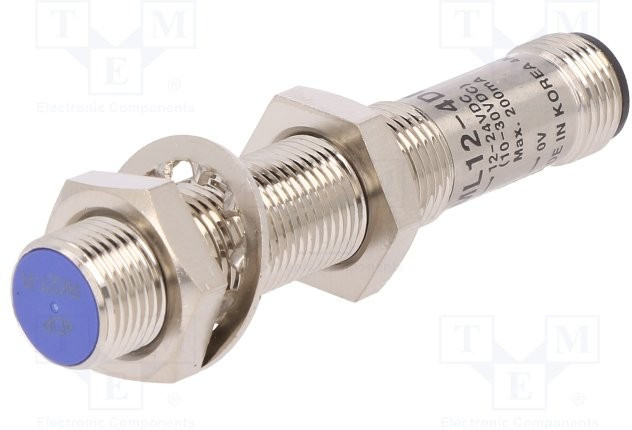 PRDCML12-4DP, Датчик: индуктивный, Конф.выхода: PNP / NO, 0-4мм, 10-30ВDC, М12