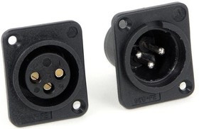 PD3FS2, XLR Connectors 3P XLR PCB STRT