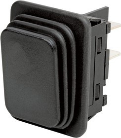 01934.3112-02, Клавишный переключатель, DPDT, Без Подсветки, Панель, Черный, 1930 01934.3112-02, Клавишный переключатель, DPDT, Без Подсветки, Панель, Черный, 1930