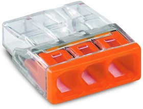 Клемма 3-проводная 0.5-2.5мм2 одножильный оранжевый (уп/100шт) | 2273-203 | WAGO Клемма 3-проводная 0.5-2.5мм2 одножильный оранжевый (уп/100шт) | 2273-203 | WAGO