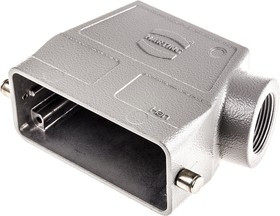 09300160540, Han B Heavy Duty Power Connector Hood, PG21 Thread