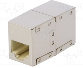 LOG-NP0058, Проходник, соединитель, Кат: 6, экранированный, Конф: 8p8c, прямой