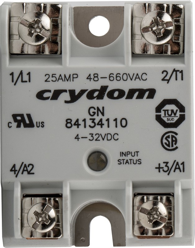 84134110, GN Series Solid State Relay, 10 A rms Load, Panel Mount, 660 V ac Load, 32 V dc Control