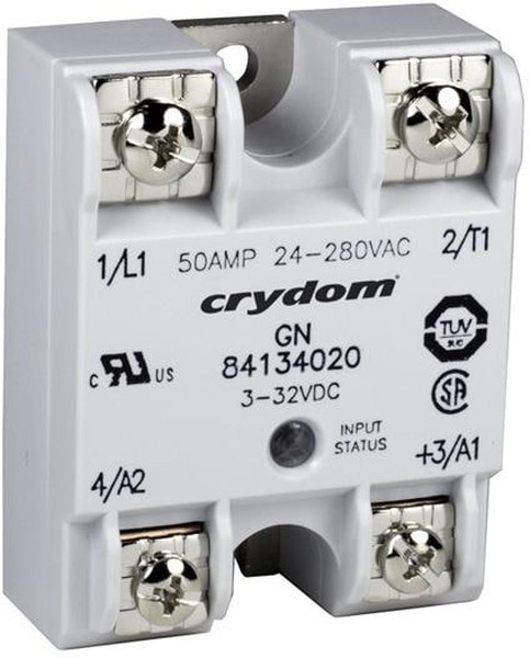84134110, GN Series Solid State Relay, 10 A rms Load, Panel Mount, 660 V ac Load, 32 V dc Control