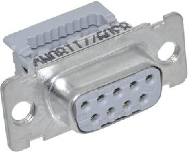 8309-8000, D-Sub Standard Connectors 9P OPEN COVER SOCKET UNTHREADED INSERT