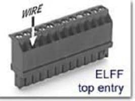 ELFF15230, Pluggable Terminal Blocks Plug Top Entry 15 pos .2in