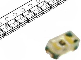 LL-S160UYC-Y2-2B, LED; SMD; 0402; yellow; 15?40mcd; 1x0.5x0.45mm; 120°; 1.6?2.4V; 20mA